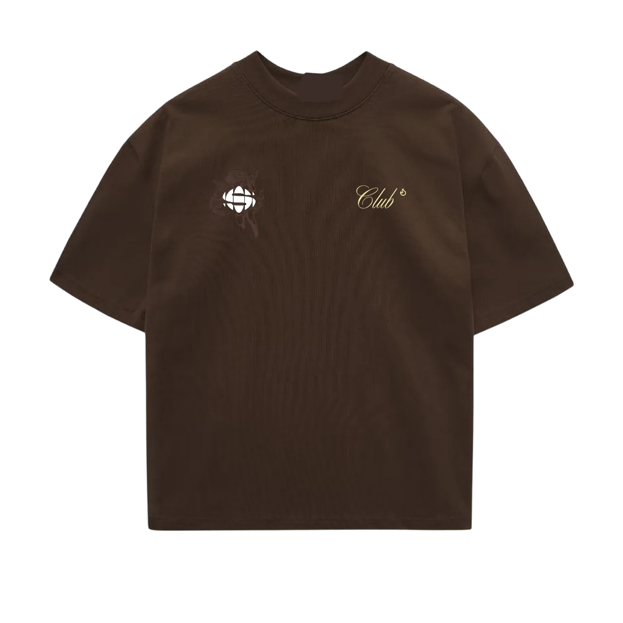 Camiseta Unisex Marrón - Vista frontal